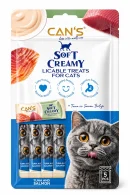 Cans Soft Creamy With Tuna and Salmon Kedi Ödül Maması 5x15 gr