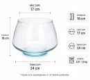 Lüx Büyük Fanus Cam Akvaryum – 18 cm