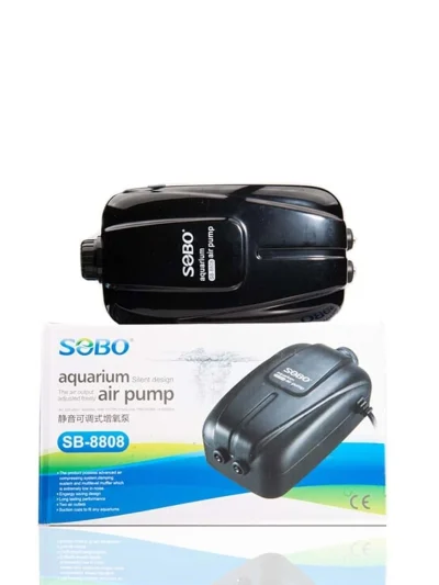 Sobo SB-8808 Ayarlanabilir Çift Çıkışlı Hava Motoru 10W - 12 Lt/min