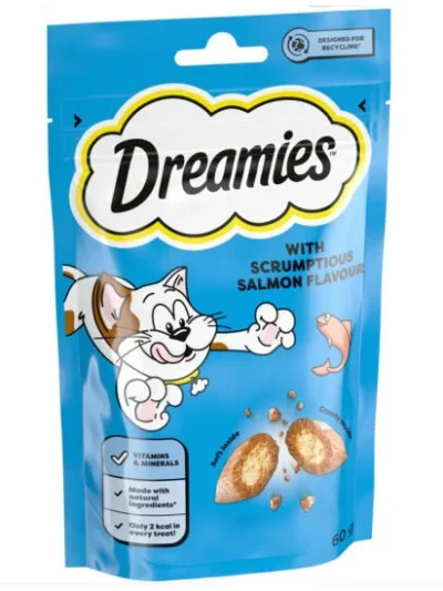 Dreamies Somonlu Kedi Ödülü 60 Gr