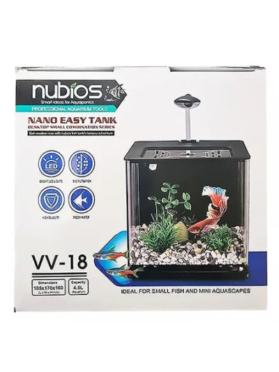 Nubios VV18-A-S Nano Easy Tank 4,5 L Siyah