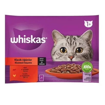 Whiskas Pouch Etli Seçenekler Kedi Yaş Maması 85 Gr x 4 Adet
