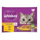 Whiskas Pouch Kümes Hayvanı Çeşitleri Kedi Yaş Maması 85 Gr x 4 Adet