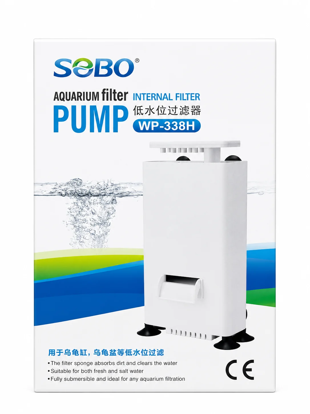 Sobo WP-338H Alçak Seviye Maxi İç Filtre 8W 500 Lt/H