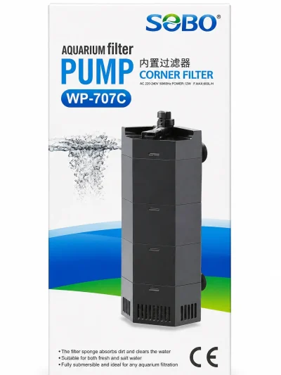 Sobo WP-707C Köşe İç Filtre 650L/H 12W
