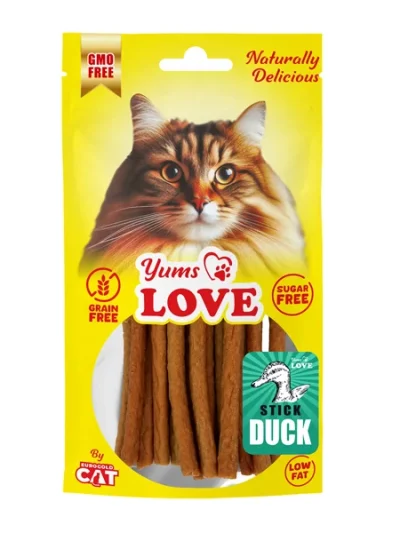 Yums C001 Love Kedi Ödülü Çubuk Ördekli 10 cm 50 gr