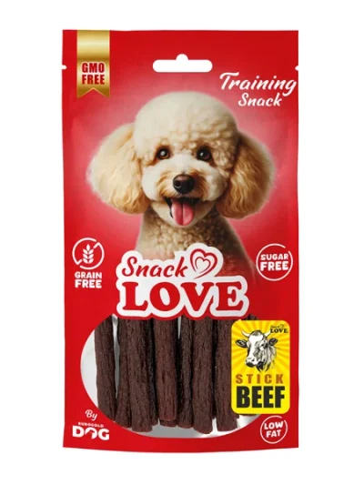 Snack Love C020 Köpek Ödülü Çubuk Dana Etli Beef Stick 11 cm Çap 1 cm 70 gr