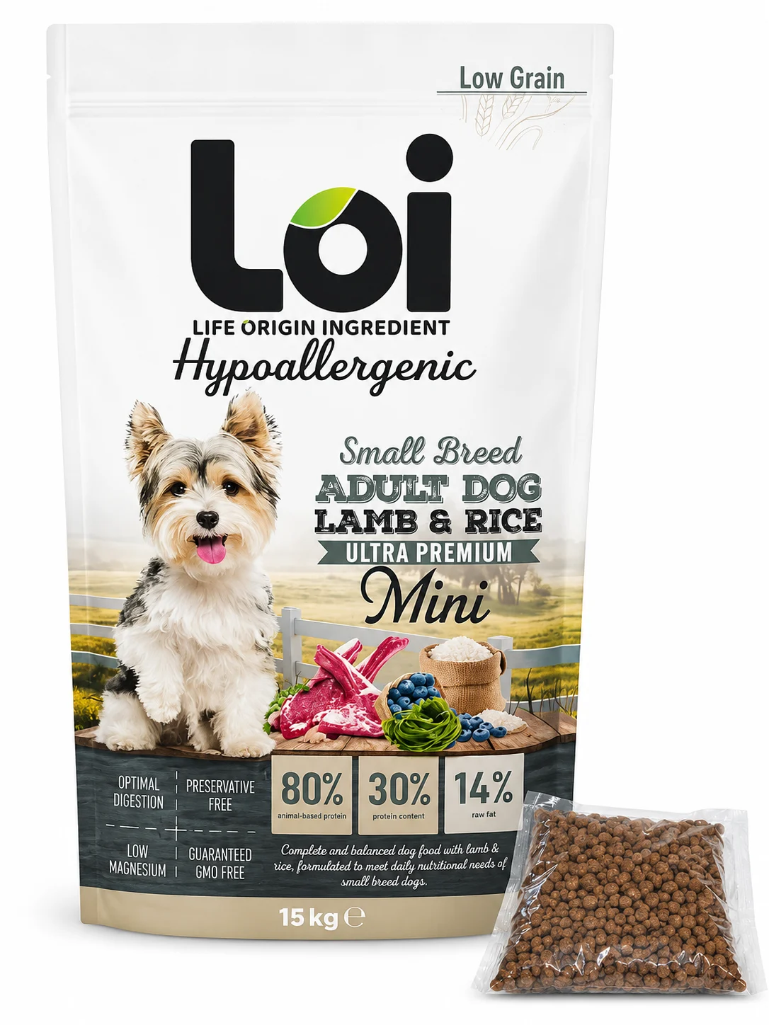Loi Yetişkin Küçük Irk Köpek Maması Kuzulu 0.5 Kg