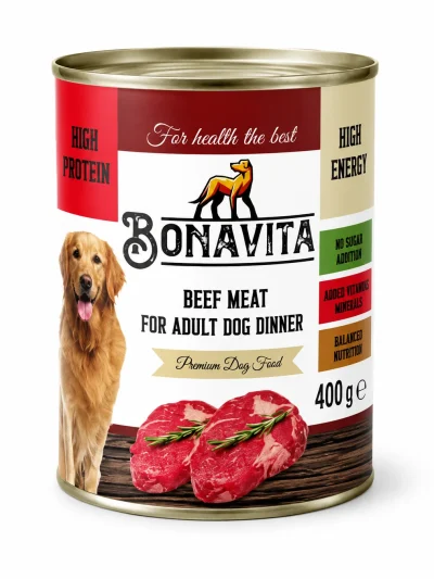 Bonavita Biftekli Köpek Konserve 400 Gr