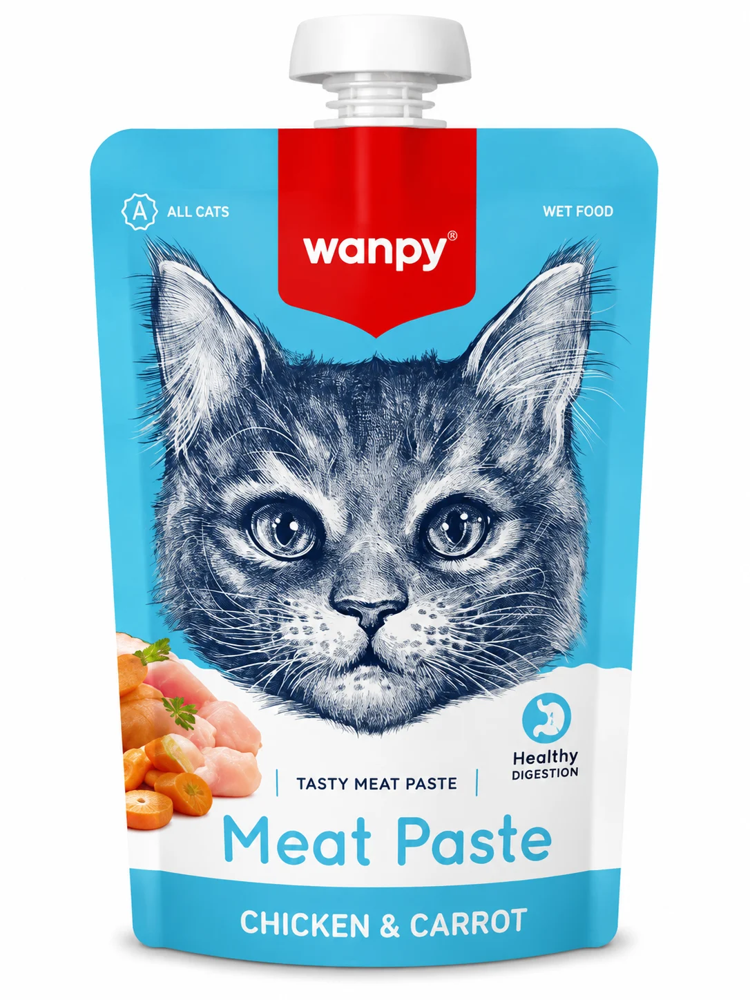 Wanpy Tavuk&Havuçlu Aç Kapa Et Ezmesi 90 Gr