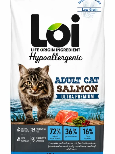 Loi Yetişkin Kedi Maması Somonlu 15 Kg