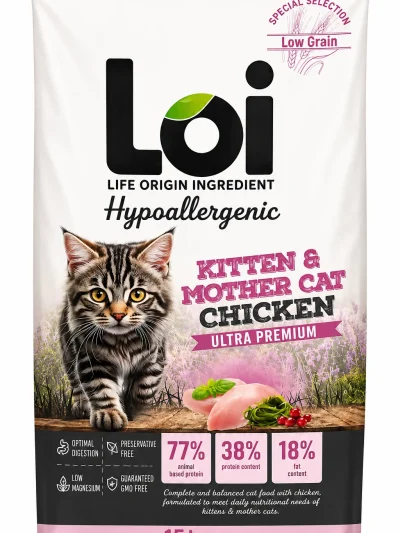 Loi Kitten (Yavru Kedi Maması) Tavuklu 15 Kg