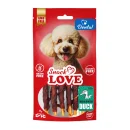 Snack Love DBC010 Köpek Ödülü Dental Ve Eğitim Burgulu Çubuk Üzerine Sarılı Ördek Eti 10 cm 70 gr