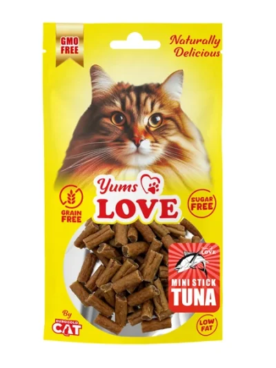 Yums MC050 Love Kedi Ödülü Mini Çubuk Ton Balıklı 2 cm 50 gr