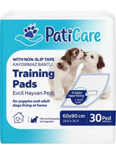 Paticare 60×90 cm 30’lu Yapışkanlı Kedi Köpek Çiş Pedi